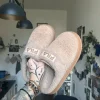 beige/braune fila schlappen
