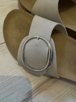 Beige/Graue Esprit Kork Sandalen