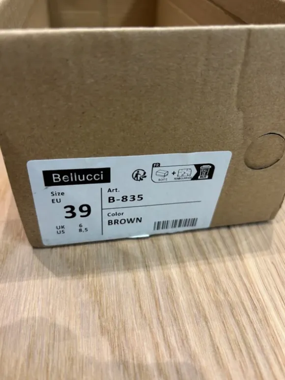 Bellucci Mokassins Braun Gr. 39 Damen