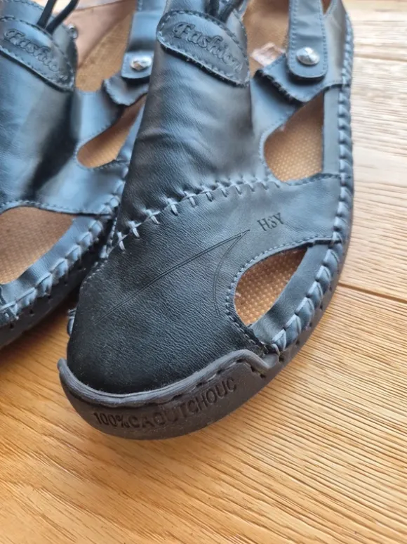 Bequeme Sommer Outdoor-Sandalen Leder