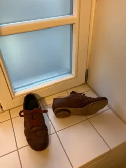 Berluskas Schuhe, braun Schnürsenkel, Leder Portugal