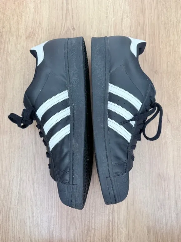 Black Adidas Superstar Sneakers