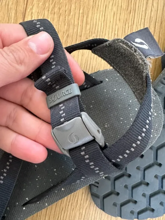 Black Source sandals size 42