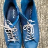 Blaue Leder Schuhe wie neu