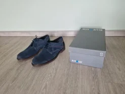 Blue Cox Herren Schuhe Gr. 42 Leder Blau Neu
