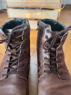 Boots - braunes Leder