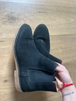 Boots en daim noire