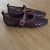 Bordeaux burgundy kleur flats