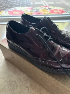 Bordeaux laké schoenen