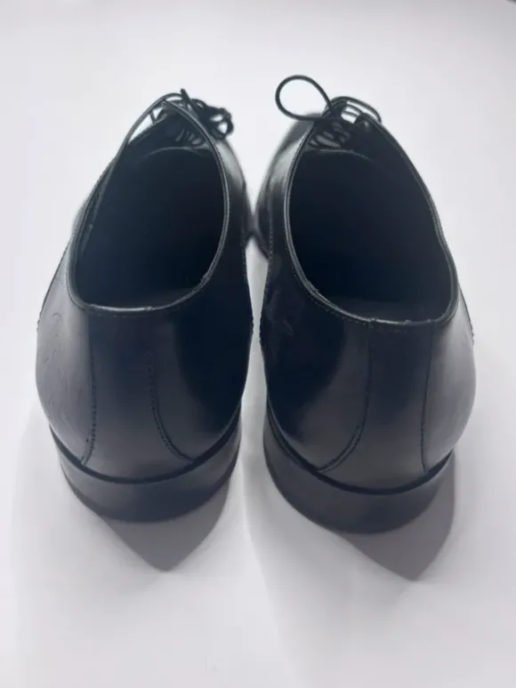 BOSS Tayil Derb Leder Business Schuhe Schwarz UK 10.5 / EU 45 Luxus Elegant