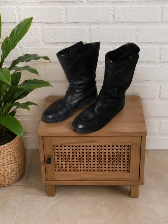 Bottes moto en cuir