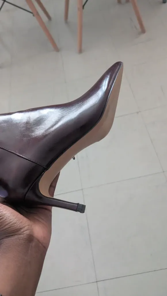 Bottines bordeaux foncées taille 40