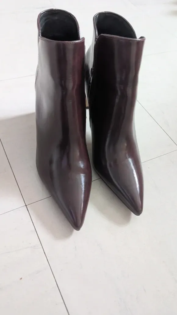 Bottines bordeaux foncées taille 40