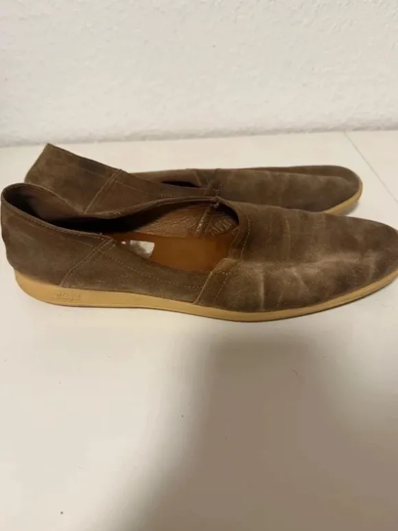braune Herren-Slipper Wildleder