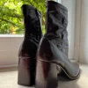 braune highheel ankleboots