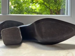 braune highheel ankleboots