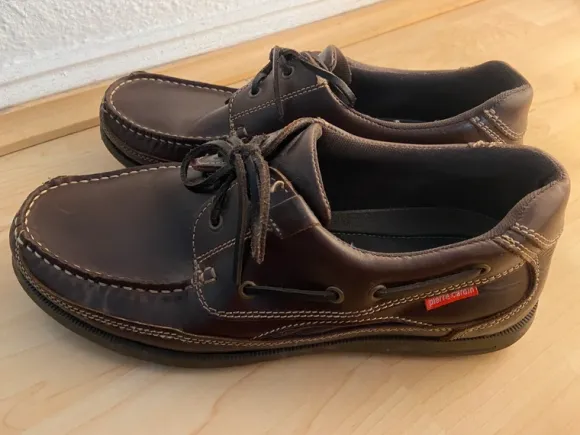 Braune Pierre Cardin Bootsschuhe