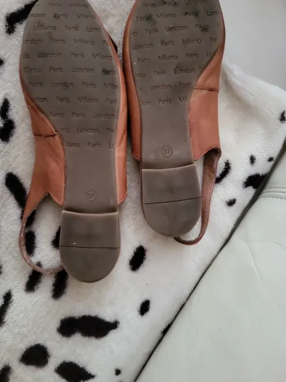 Brauner Echt leder Damen Sandalen