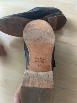Brauner Voll-Lederschuh Hr 45 Herren