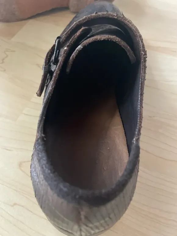 Brauner Voll-Lederschuh Hr 45 Herren