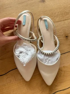 Brautschuhe Slingback Ballerinas