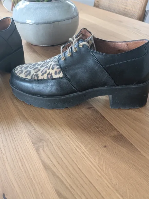 Broder's Schnürschuh schwarz mit Leo Gr. 40