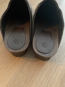 Brown clogs