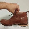 Brown desert leather boots, Size EU 44. UK 10