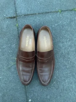 Brown Leather Penny Loafers