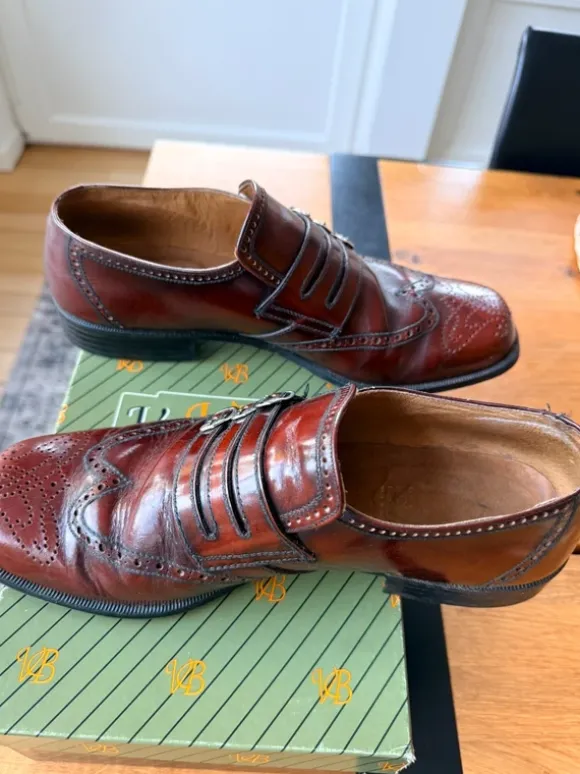 Bruine lederen schoenen maat 42