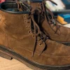 Bruine suède veterschoen maat 43