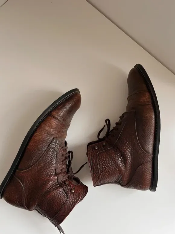 Buffaloleder-Stiefel Made in Italy Gr. 42
