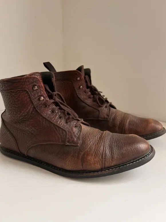 Buffaloleder-Stiefel Made in Italy Gr. 42