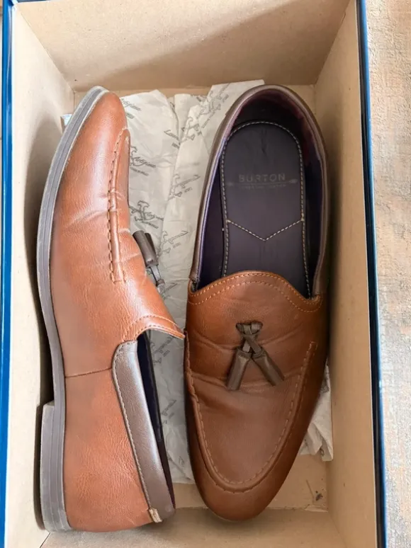 Burton Herren Loafer braun Gr. 41 (fällt größer aus)
