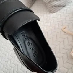 By Far Cyril Black Nappa Schuhe Leder große 39