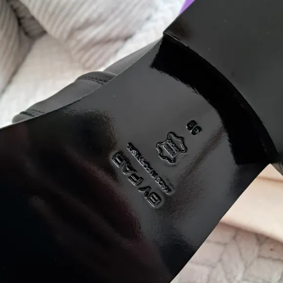 By Far Cyril Black Nappa Schuhe Leder große 39