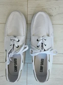 Camp David Bootsschuhe / Segelschuhe - neu & ungetragen - Gr. 44 - Weiß