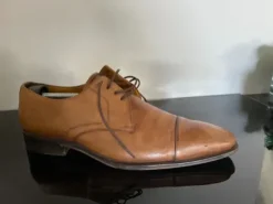 CANALI veterschoen, cognac, maat 45