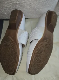 Caprice Leder-Halbschuhe Weiß Gr. 42