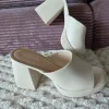 Catwalk Plateau Mules -Pantoletten beige Gr. 38