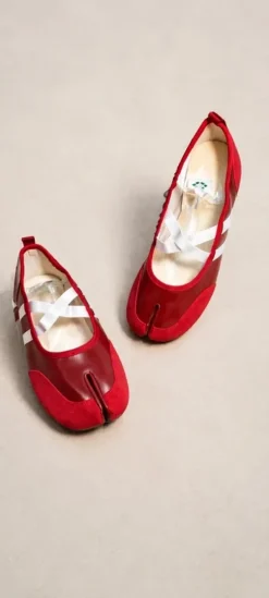 Chaussures ballerines tabi Mary Janes rouges / T38 | Vinted