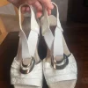 Chaussures beige semelle compensées