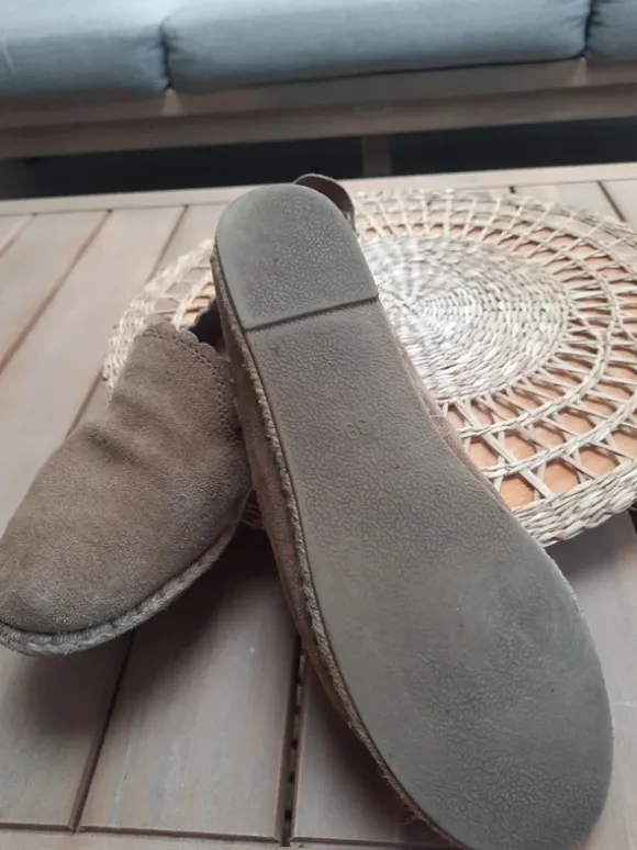 Chaussures cuir taupe Promod 39