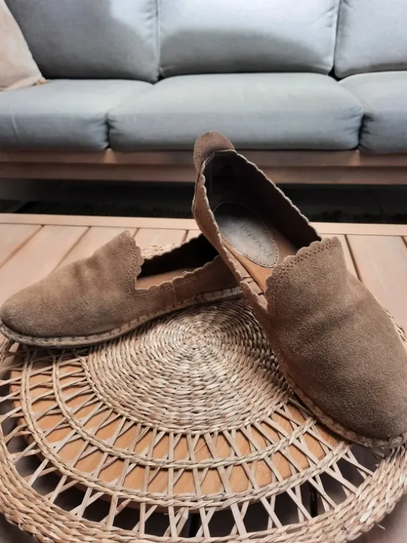 Chaussures cuir taupe Promod 39