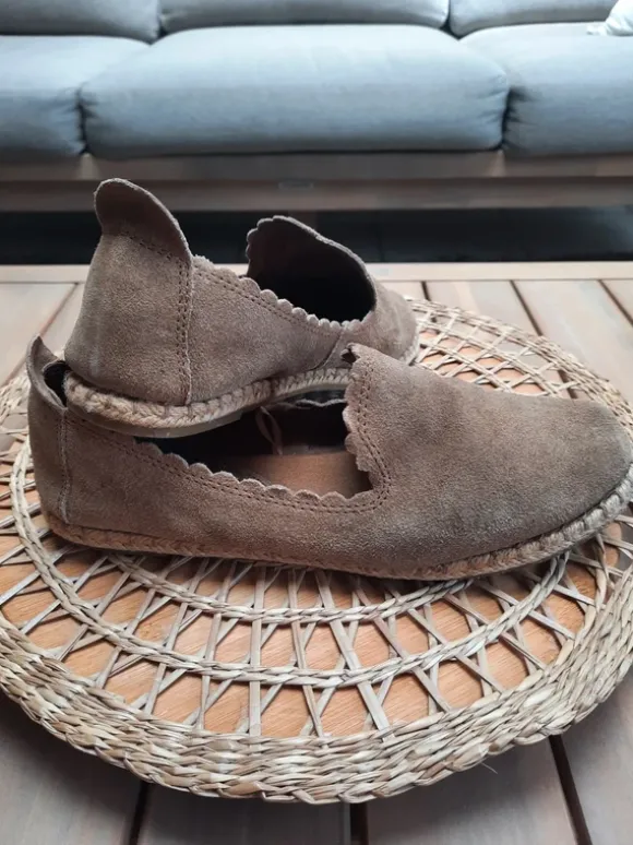 Chaussures cuir taupe Promod 39