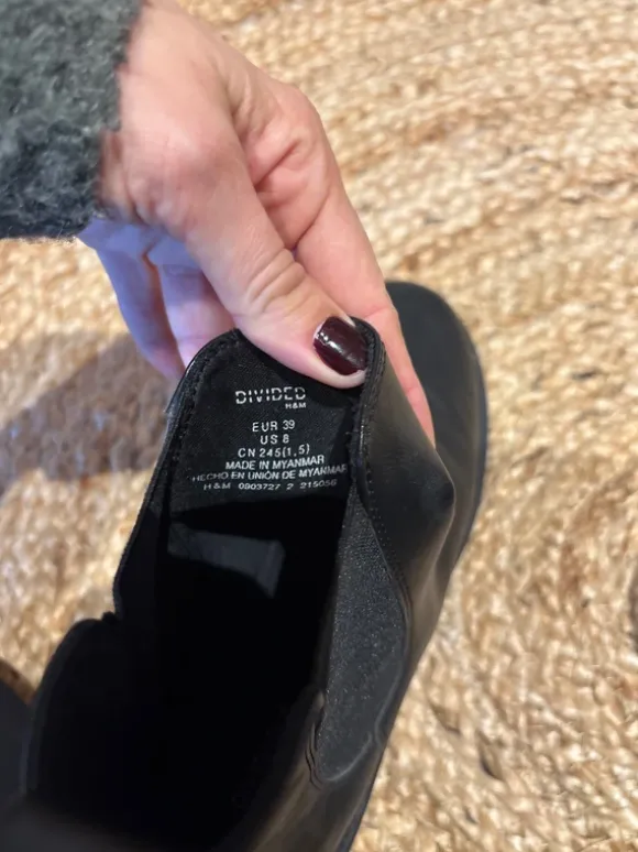 Chelsea Boots 39 Schwarz H&M