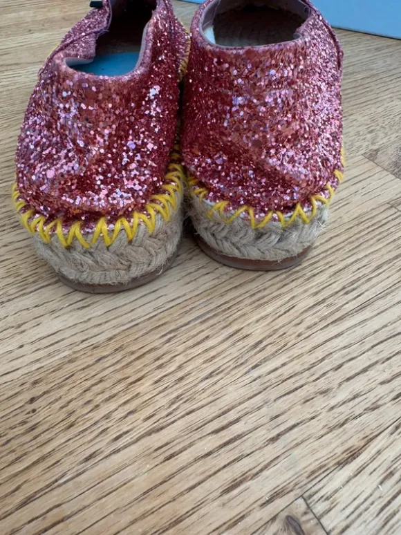 Chiara Ferragni Espadrilles neuwertig Pink mit Pailletten Größe 38