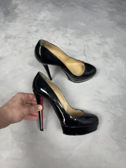 Christian Louboutin women’s high heels shoes sz 38eu 24cm black