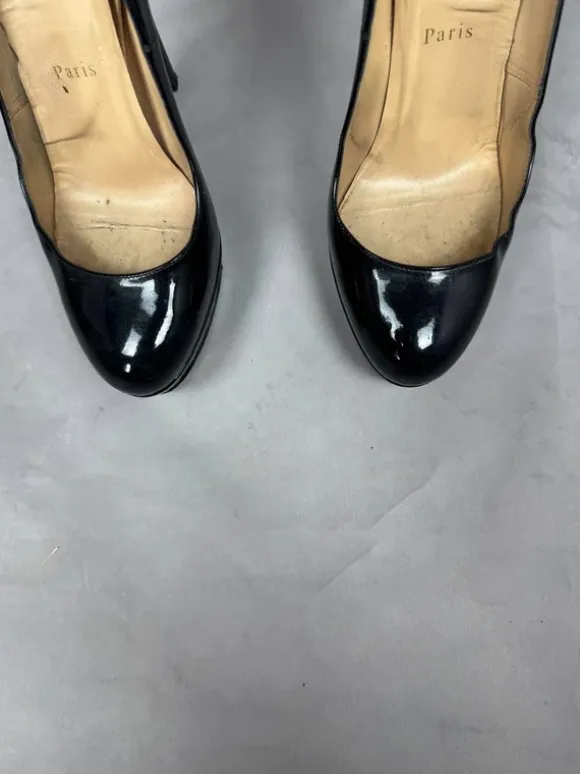 Christian Louboutin women’s high heels shoes sz 38eu 24cm black