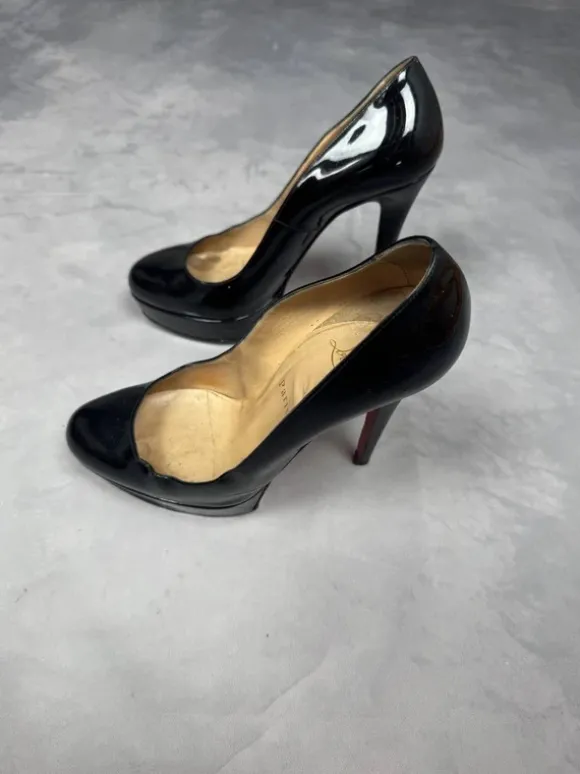 Christian Louboutin women’s high heels shoes sz 38eu 24cm black